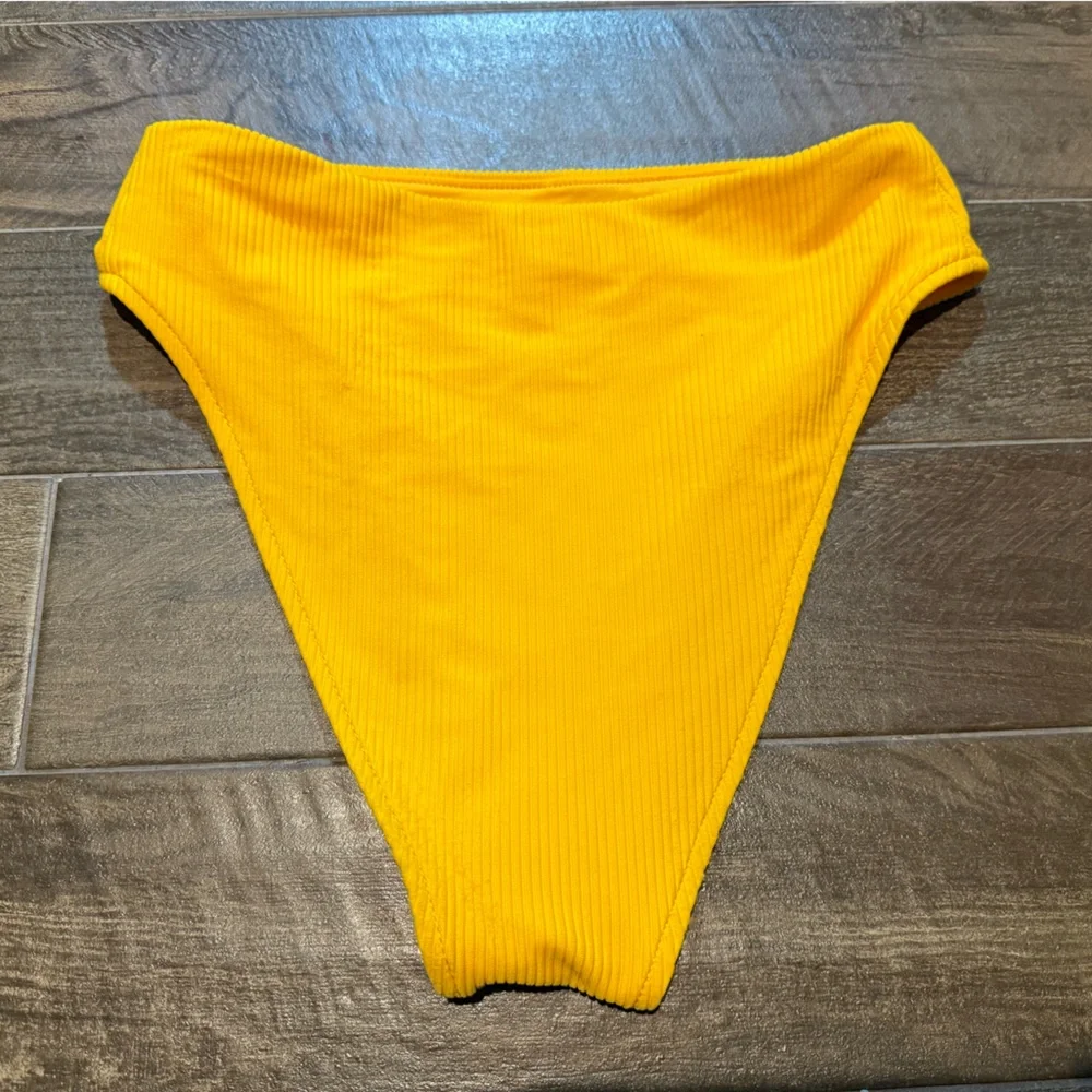 Frankies bikinis Jenna High Waisted Bottoms women’s cheeky swim bottom